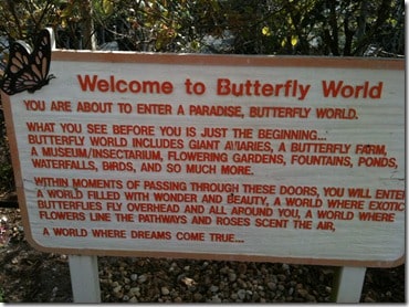 Read more about the article The butterflies were nice. The signage was better.