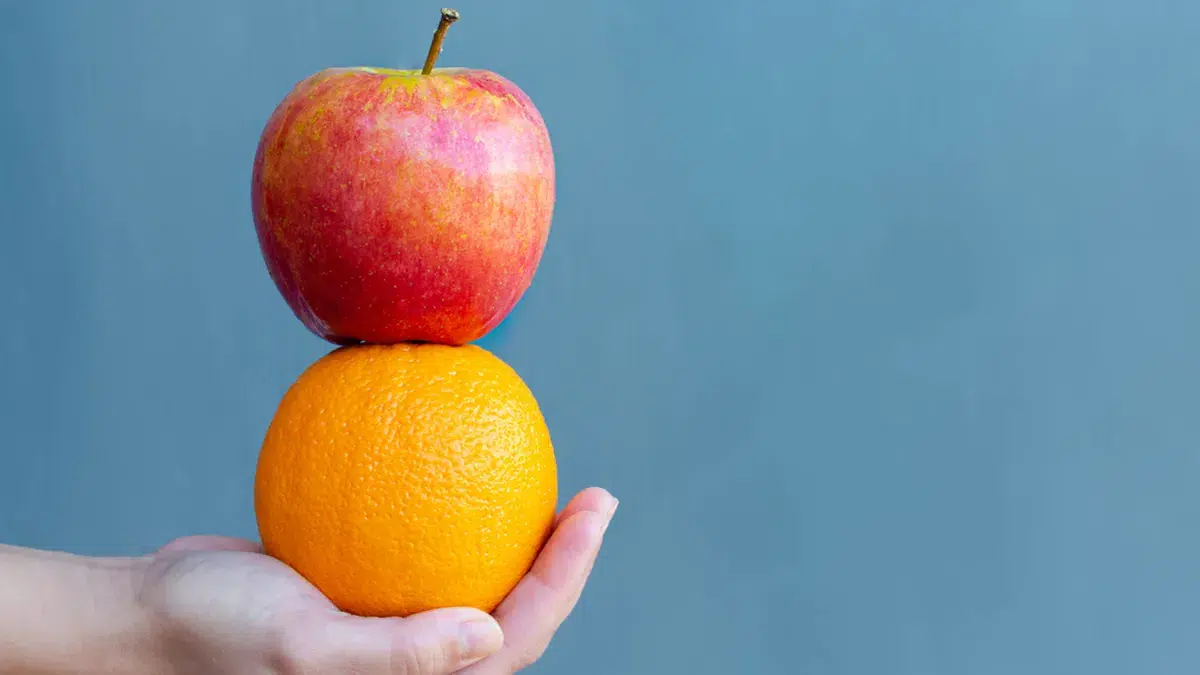 Read more about the article Verbal sparring 101: Comparing apples and oranges makes a whole lot of sense. Don’t let anyone tell you otherwise.