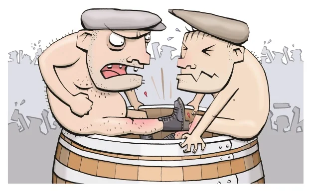 Read more about the article Naked clog fighting. Let me say that again: NAKED CLOG FIGHTING.
