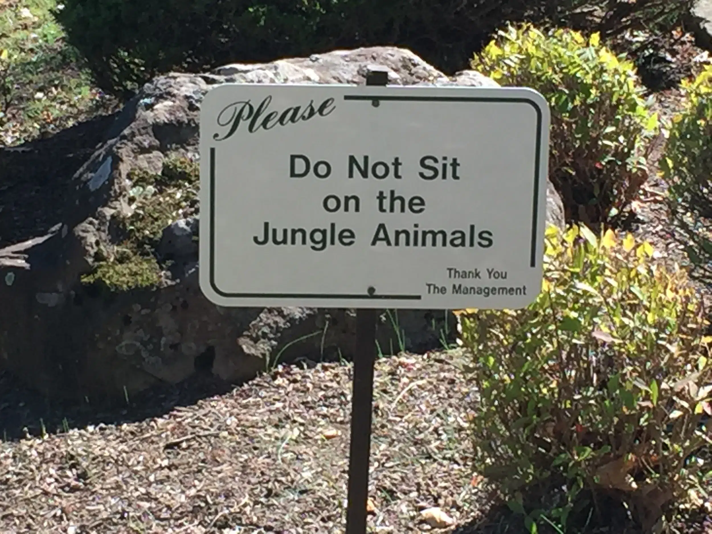 Read more about the article Management: Please stop signing your signs. It looks ridiculous and serves no useful purpose.