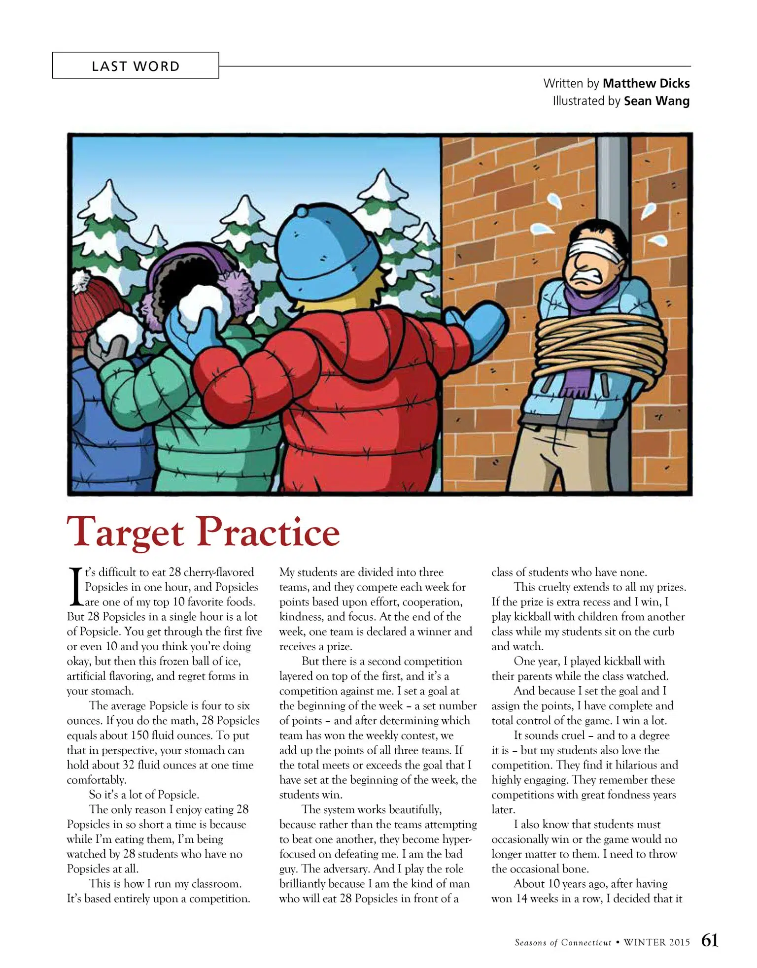 Read more about the article Target Practice – Seasons: Winter 2015