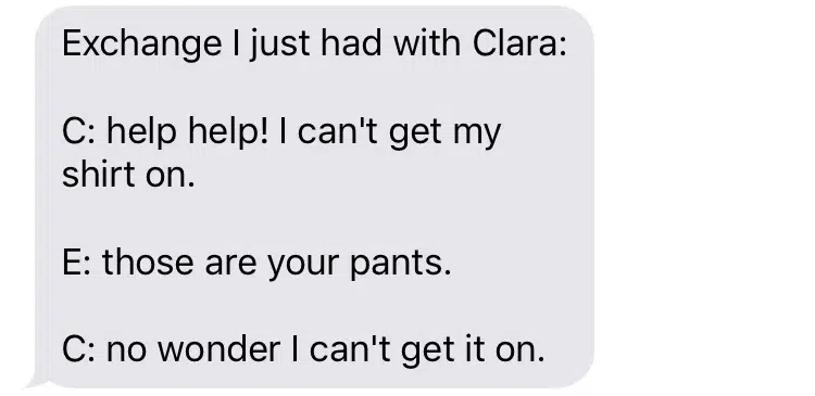 Read more about the article The things kids say…