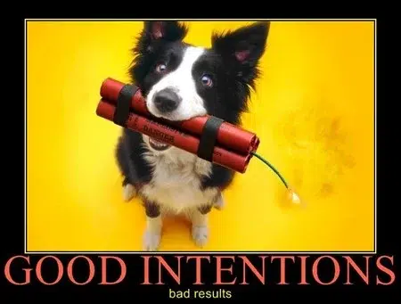 Read more about the article Be happy. Judge on intent.