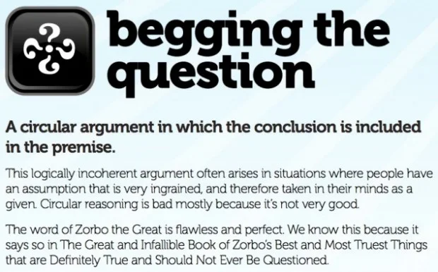 Read more about the article “Begs the question” brings joy to my heart. Rarely.