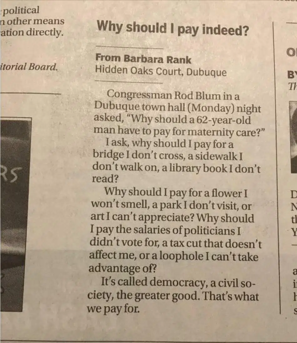 Read more about the article Why indeed.