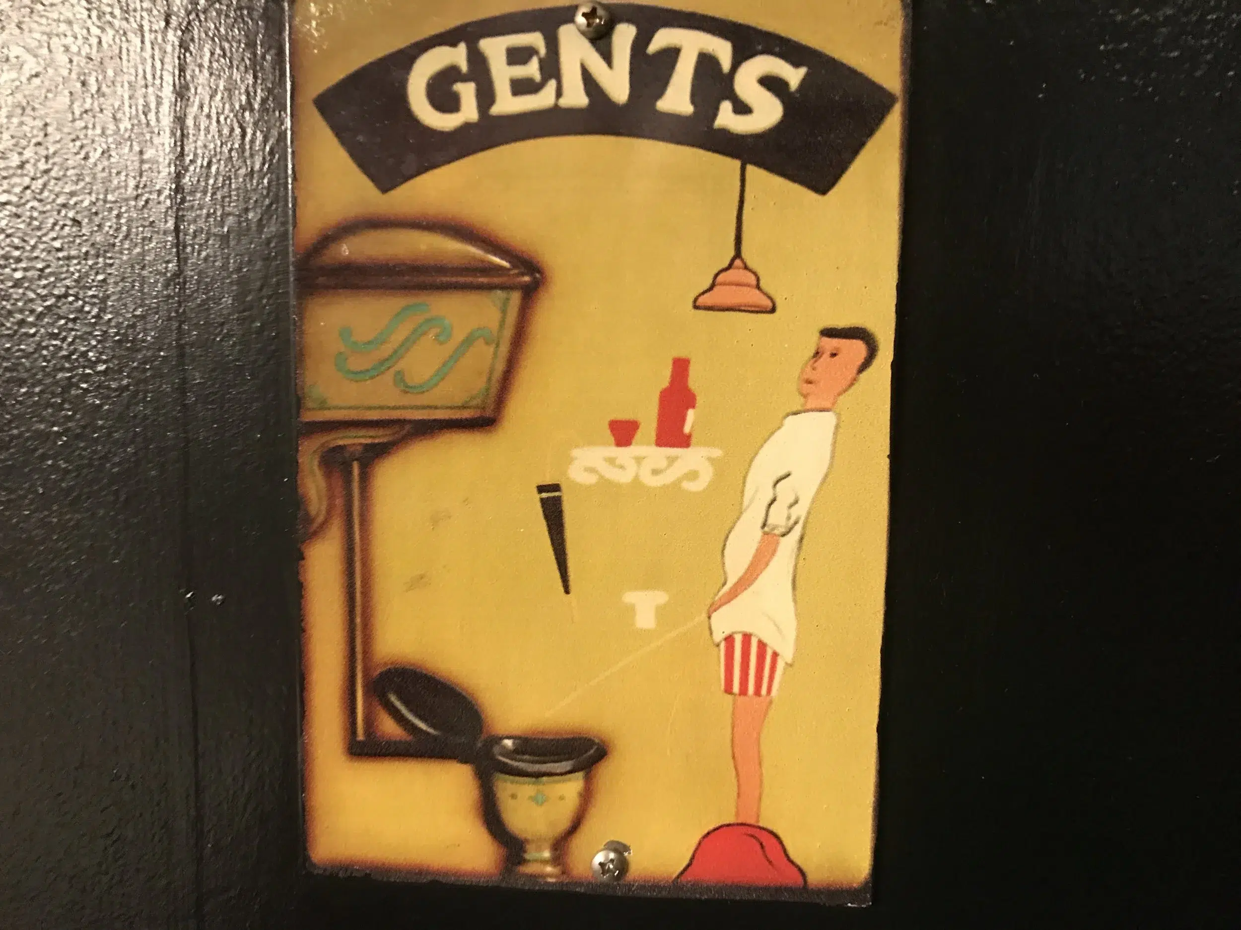 Read more about the article A restroom sign need not indicate the activity that takes place therein.