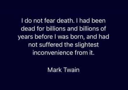 Read more about the article Twain on death and my FOMO