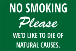 Read more about the article Smoking going away